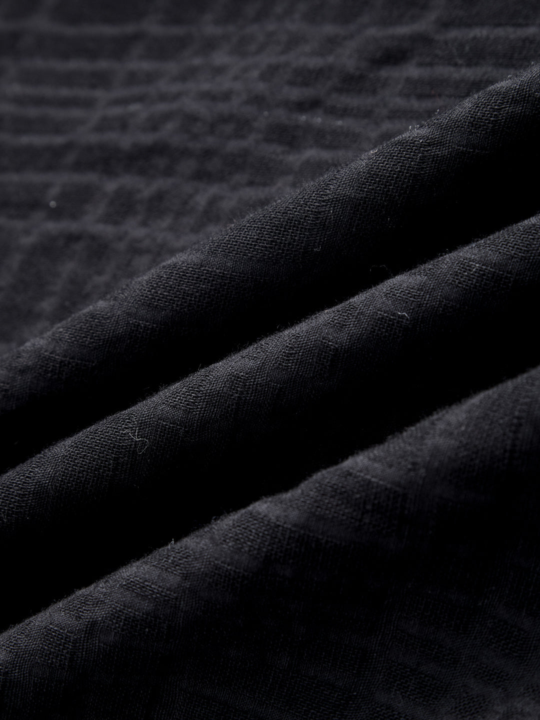 Onyx Black Contemporary Oversized Shirt