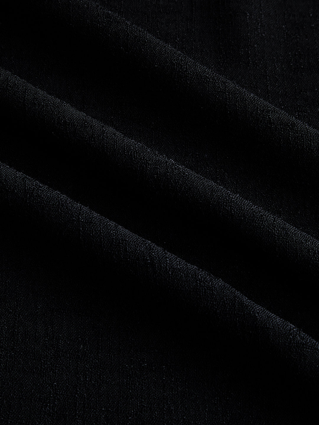 Classy Black Textured Oversized Shirt