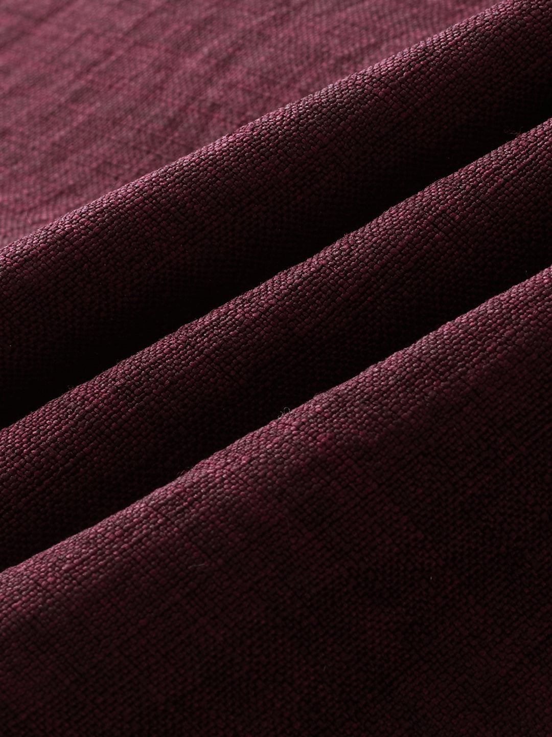 Wine Slub Textured Oversized Shirt