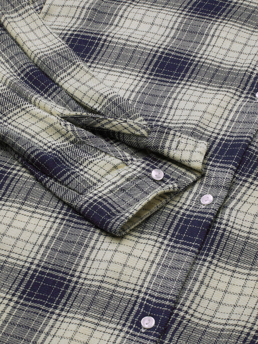 Multicolor Tiny Checkered Oversized Shirt