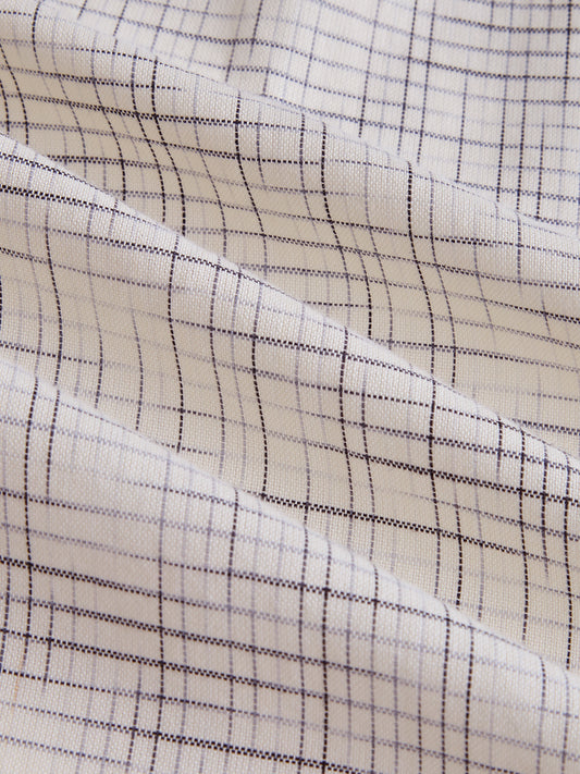 Multicolor Grid Line Printed Oversized Shirt