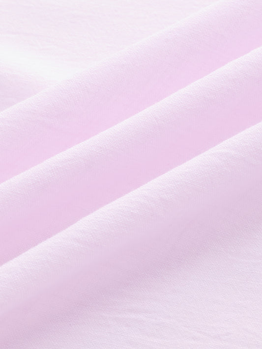 Pastel Pink Lightweight Soft-Weave Oversized Shirt