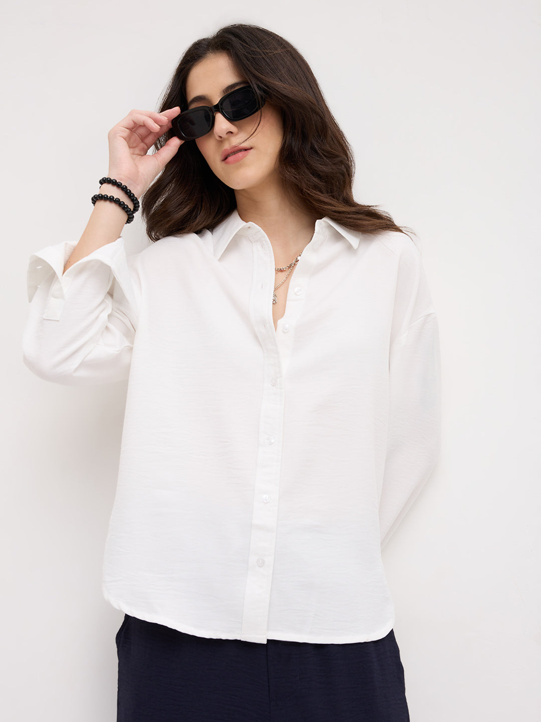 Essential Snow White Oversized Shirt