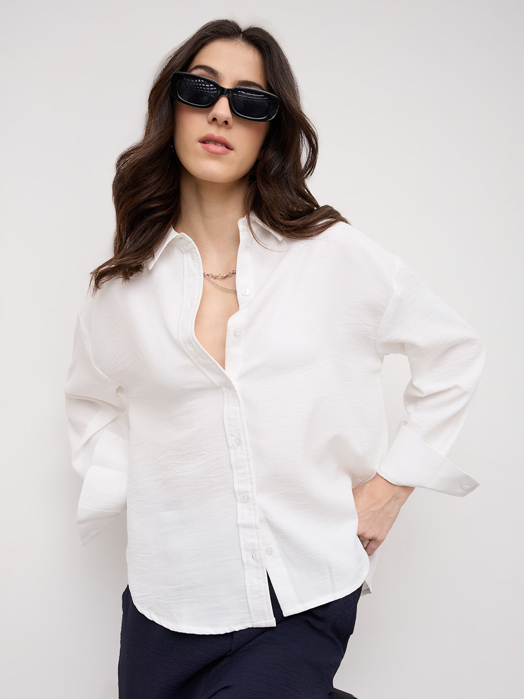 Essential Snow White Oversized Shirt