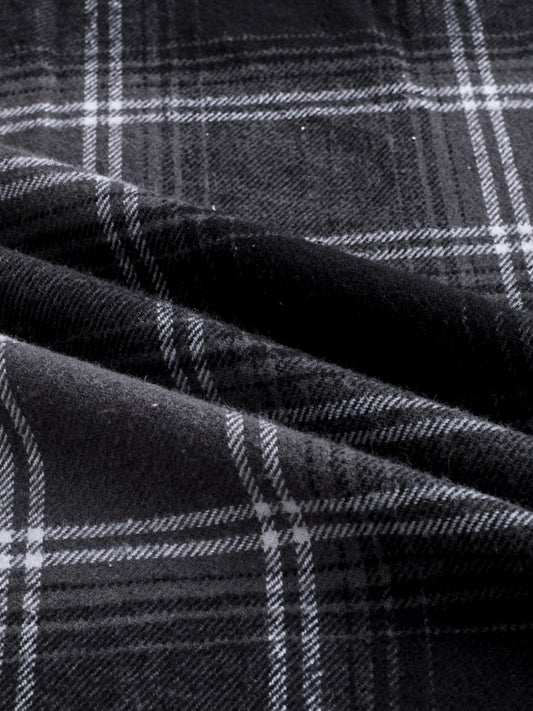 Black & White Checked Oversized Shirt