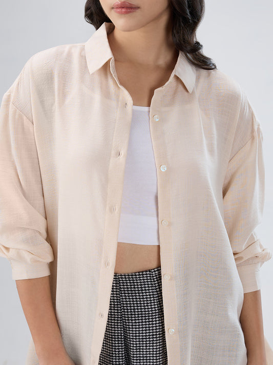 Classic Beige Oversized Shirt