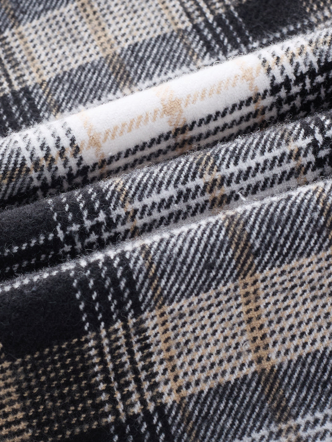 Multicolor Checked Oversized Flannel Shirt