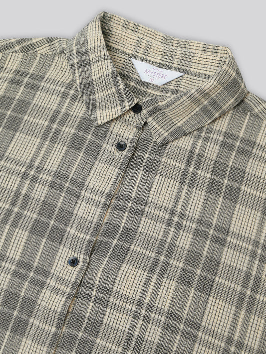 Multicolor Checkered Oversized Shirt