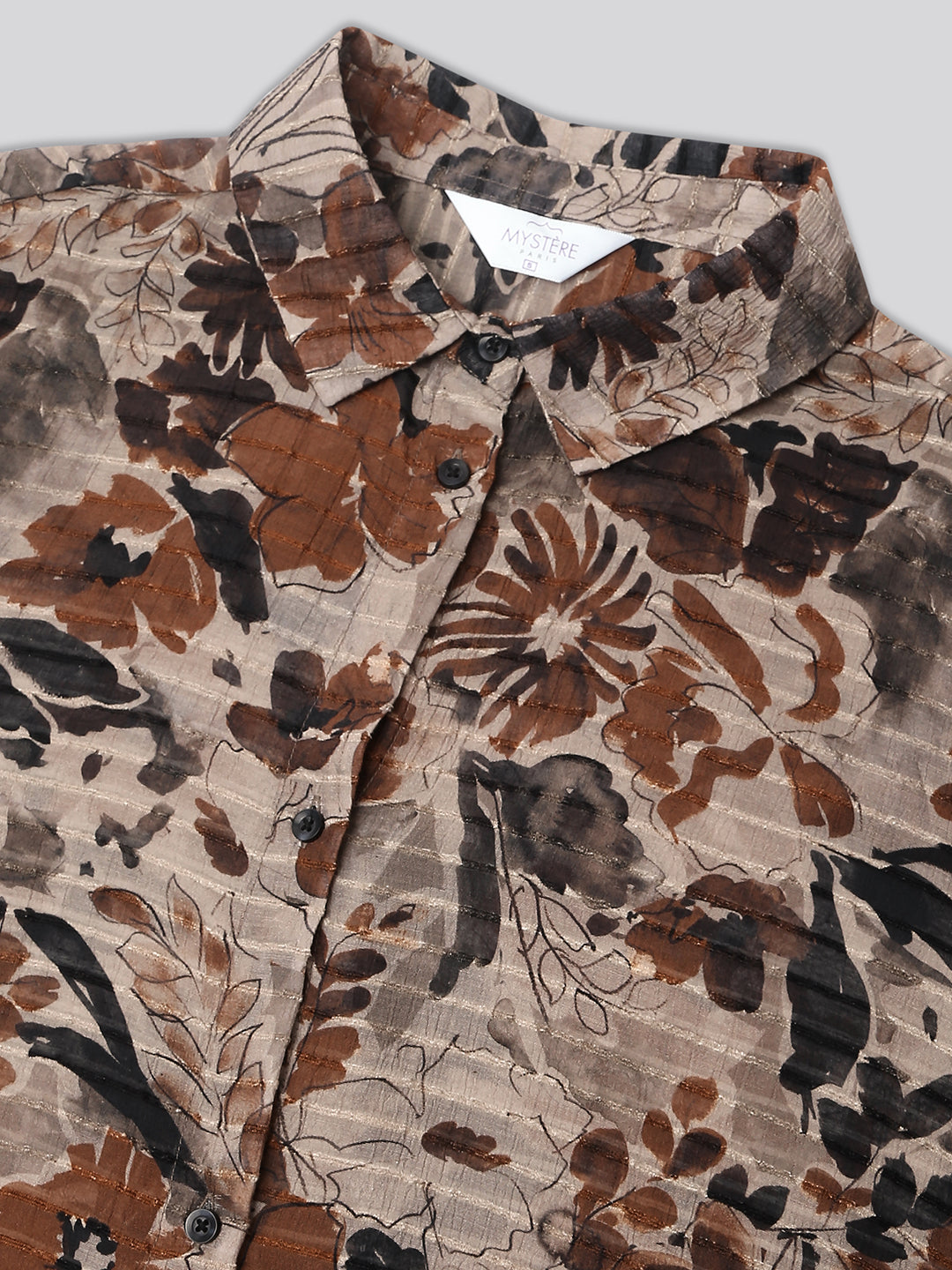Multicolor Floral Printed Oversized Shirt