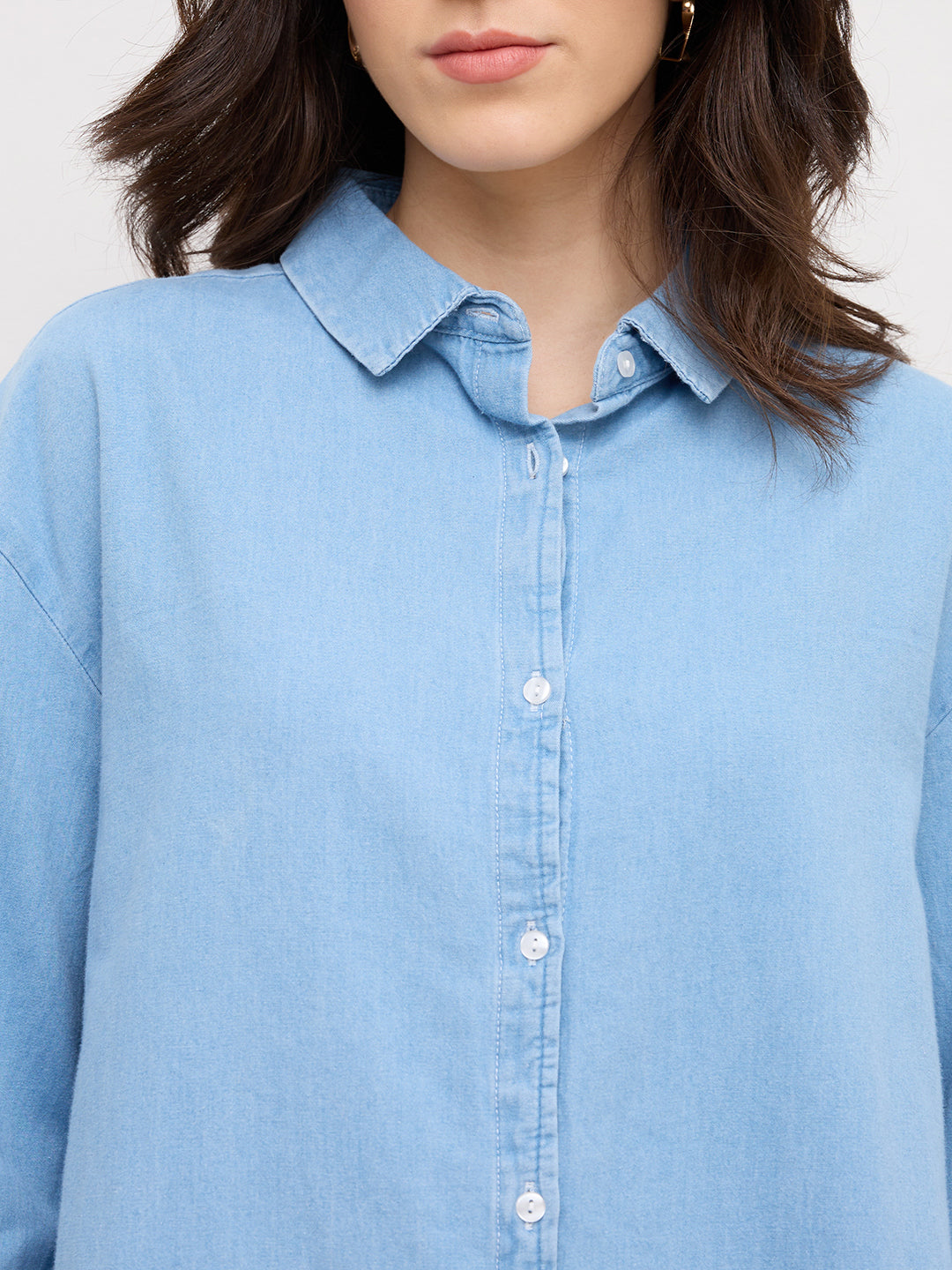 Blue Denim Oversized Shirt