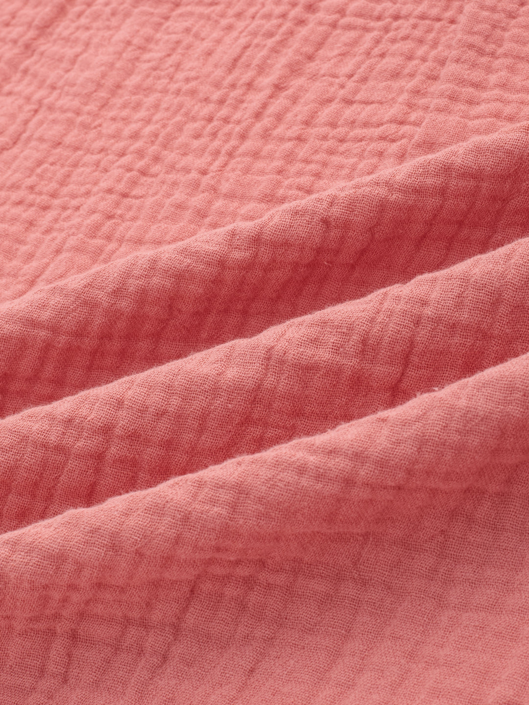 Soft Coral Double Cloth Oversized Shirt