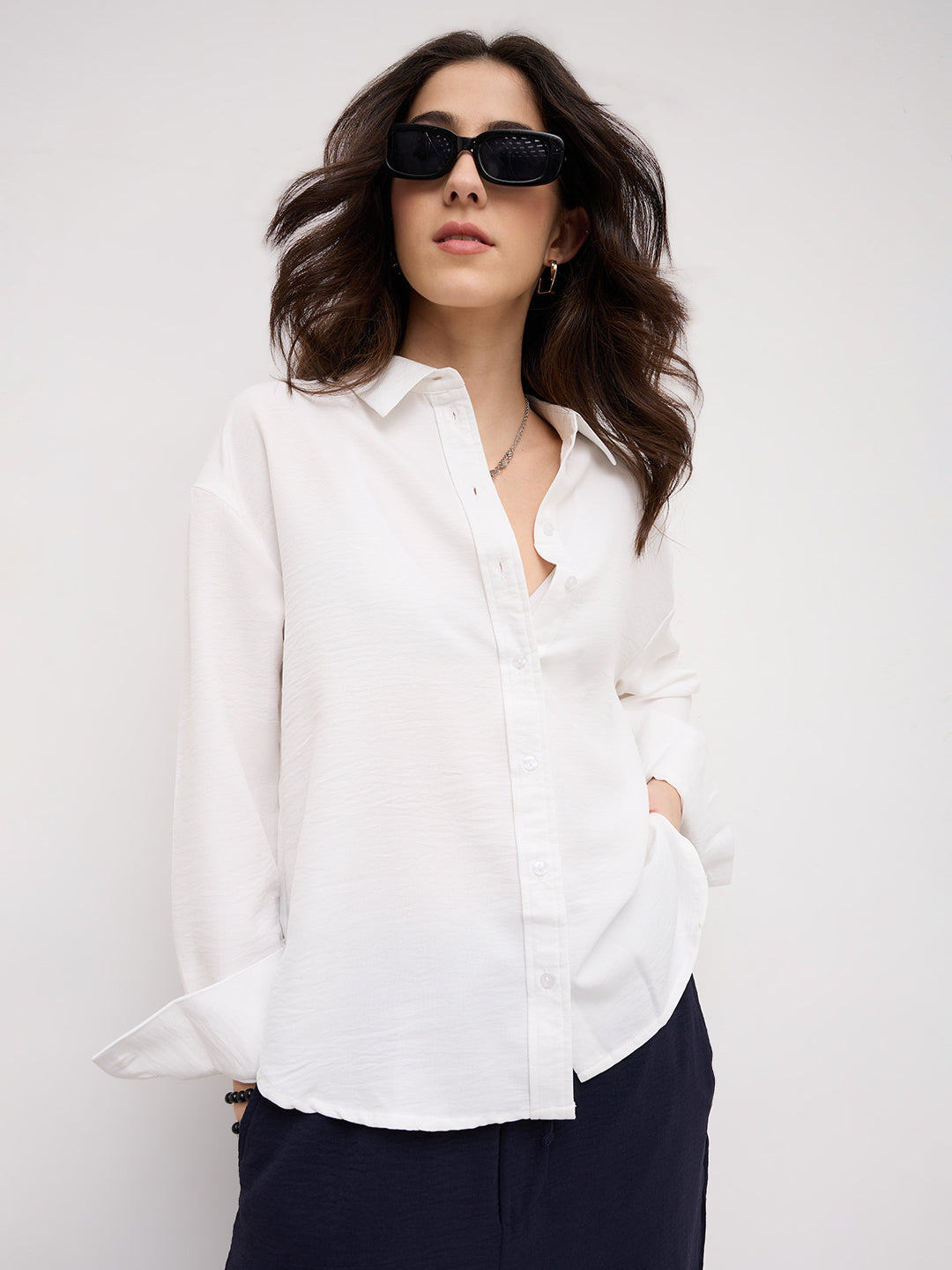 Essential Snow White Oversized Shirt