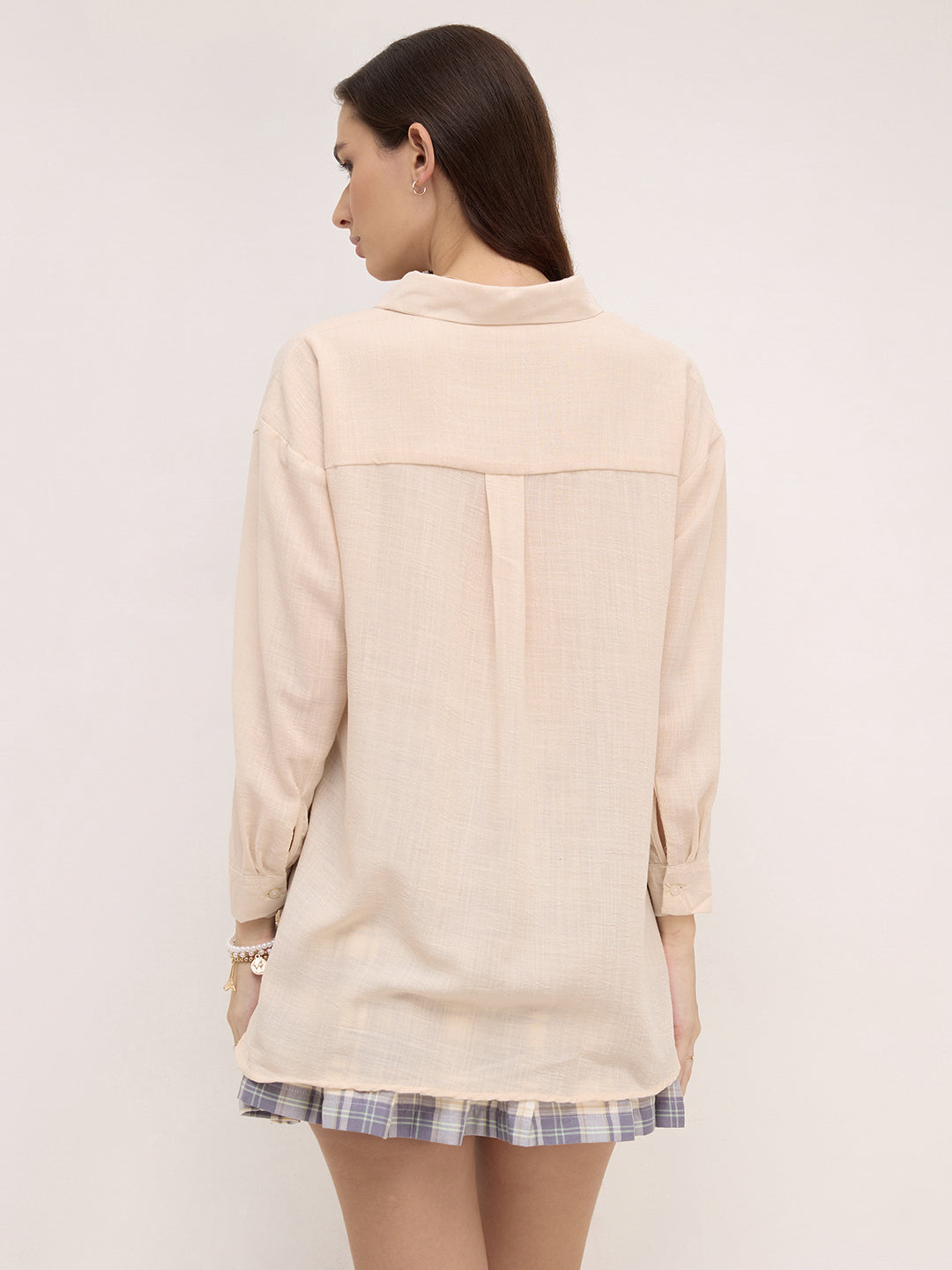 Classic Beige Oversized Shirt