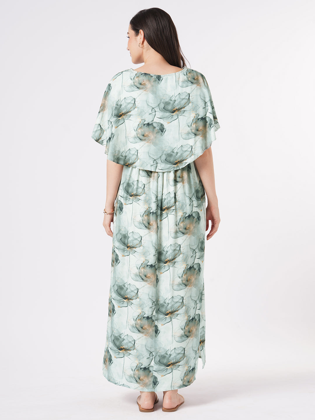 Ethereal Bloom Comfy Maternity Dress