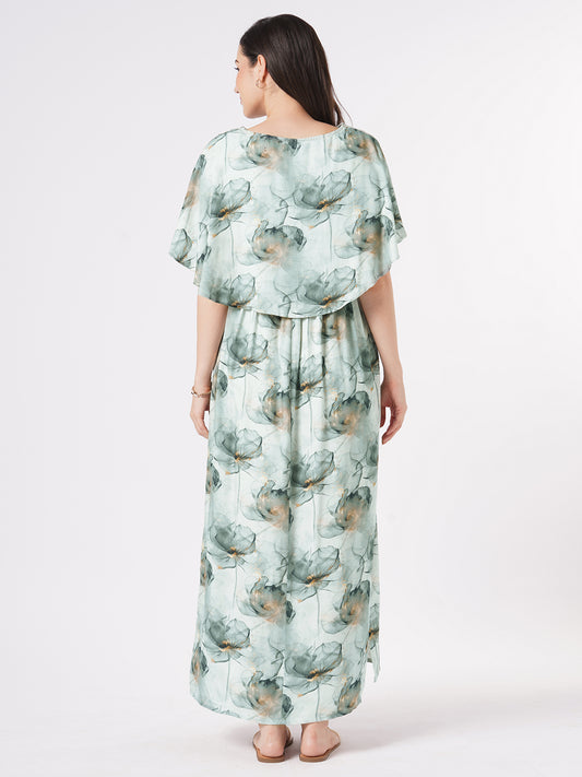 Ethereal Bloom Comfy Maternity Dress
