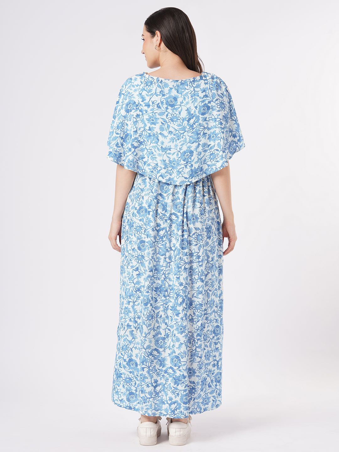 Blue Grace Floral Maternity Dress