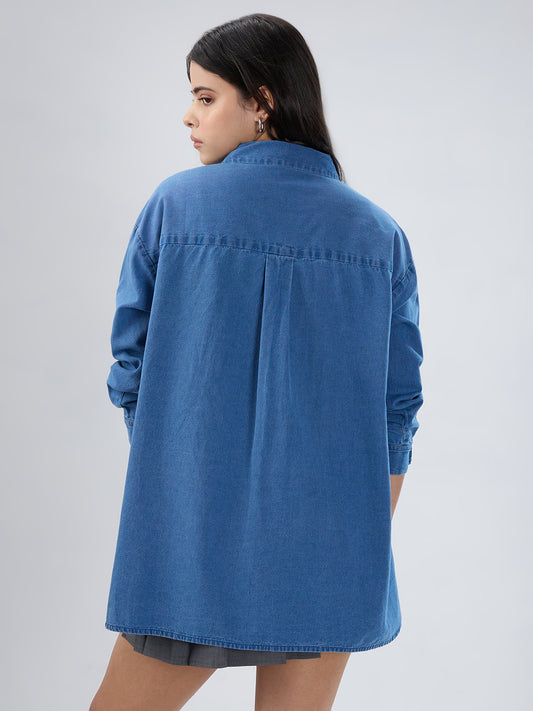 Blue Denim Oversized Shirt