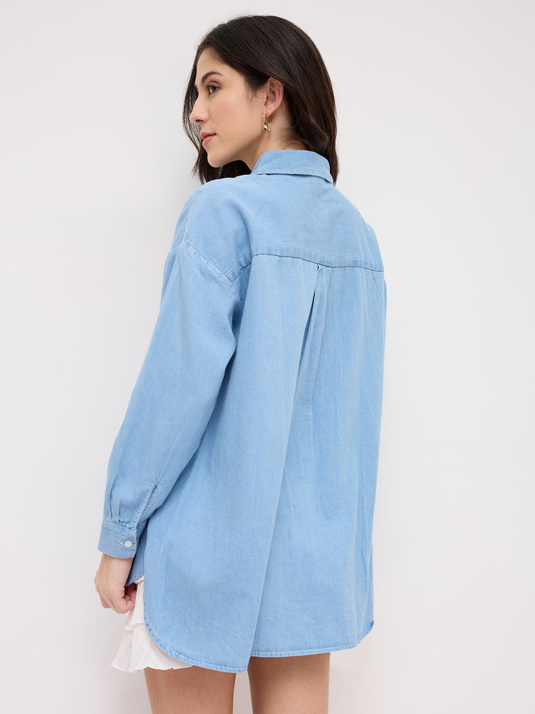 Blue Denim Oversized Shirt
