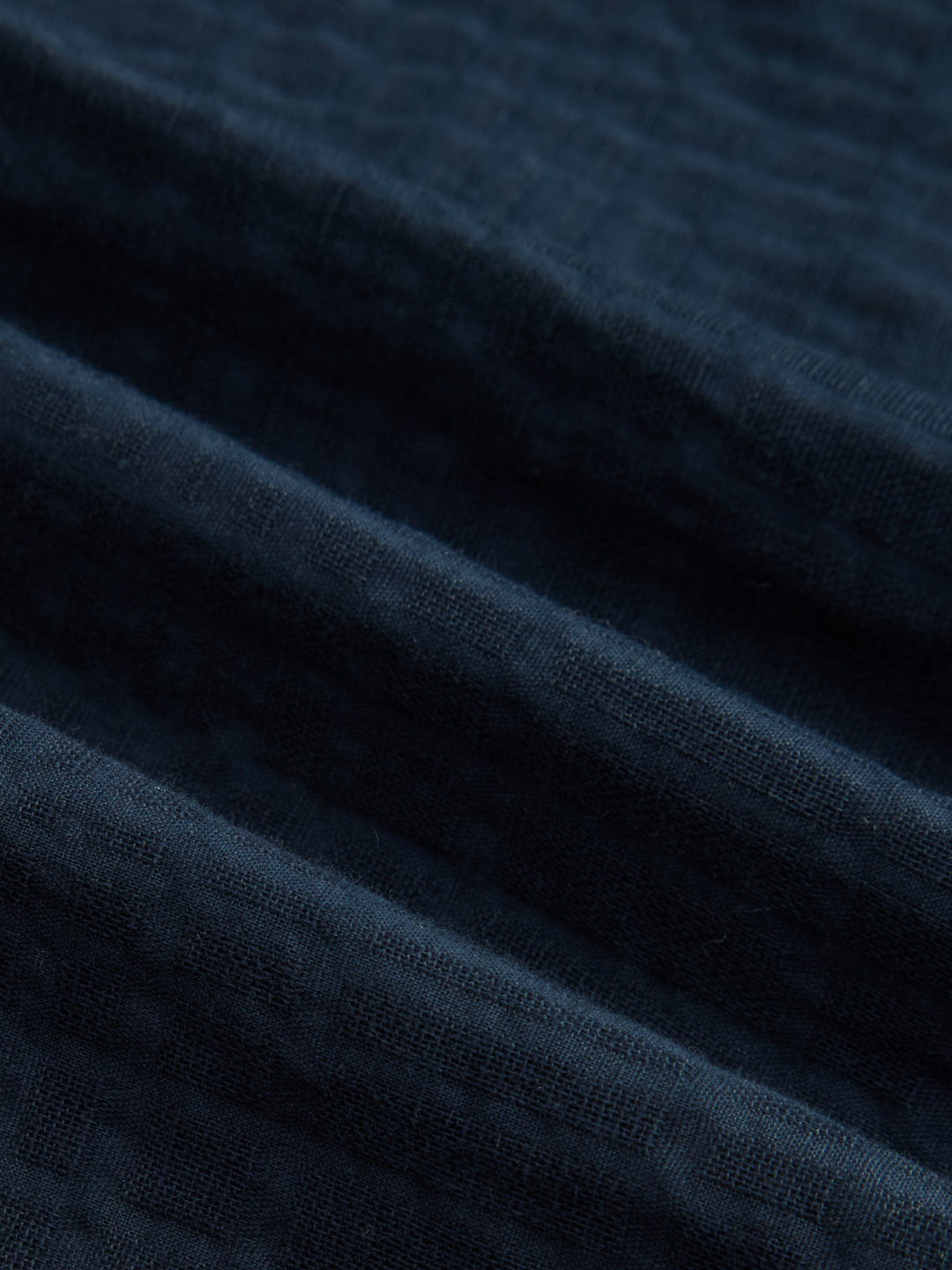 Teal Blue Block Embossed Textured Oversized Shirt