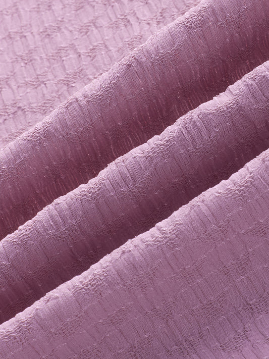 Lilac Crinkle Textured Oversized Shirt