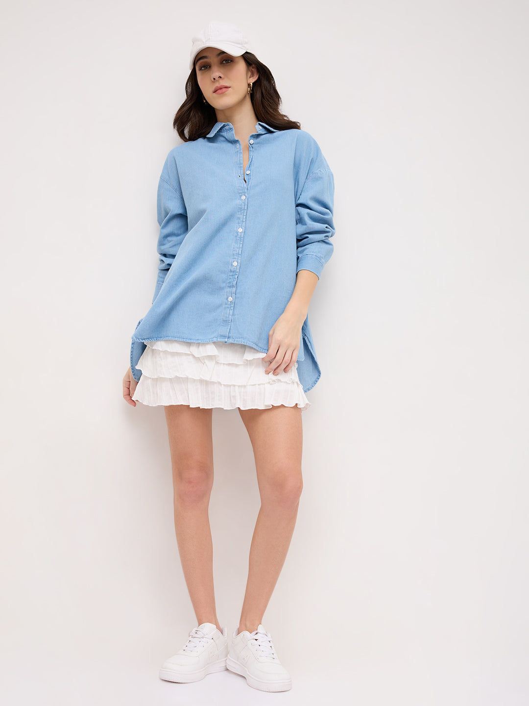 Blue Denim Oversized Shirt