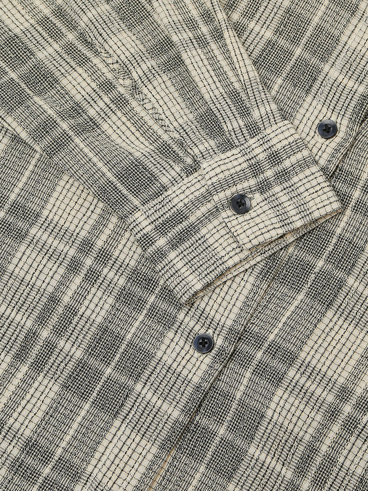 Multicolor Checkered Oversized Shirt