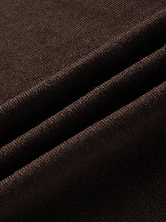 Mocha Brown Corduroy Oversized Shirt