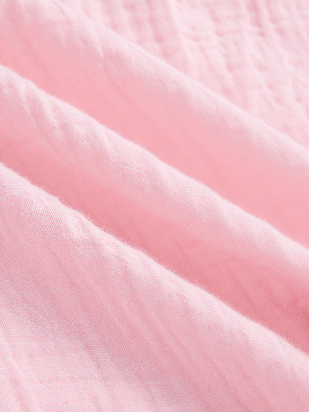 Solid Baby Pink Double Cloth Oversized Shirt