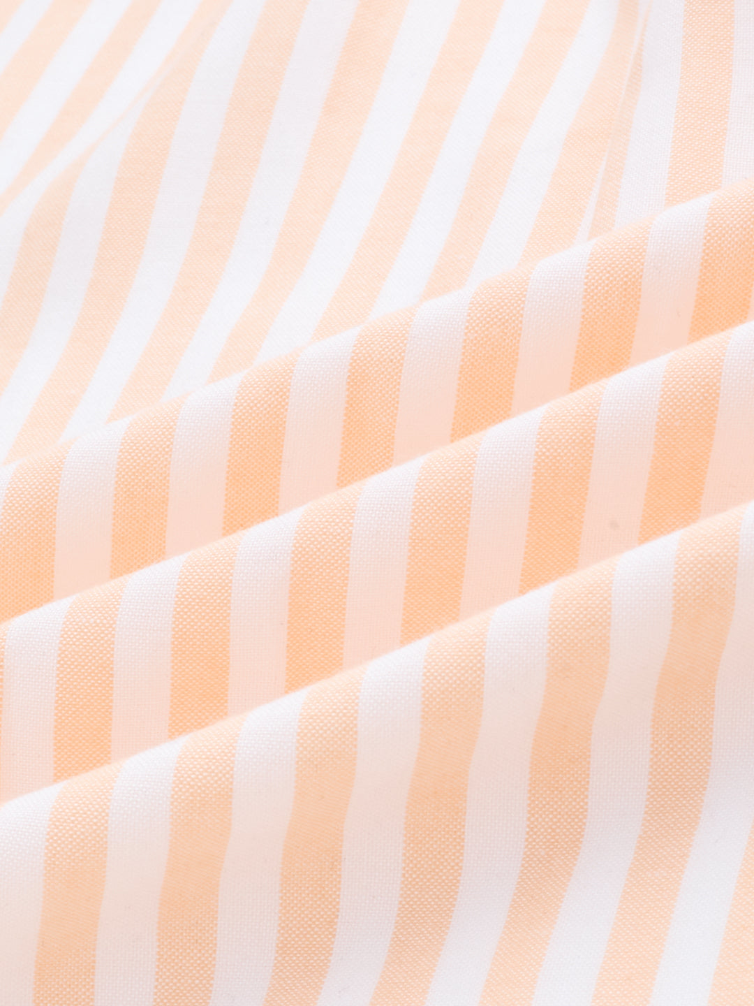 Peachy Orange & white Striped Oversized Shirt