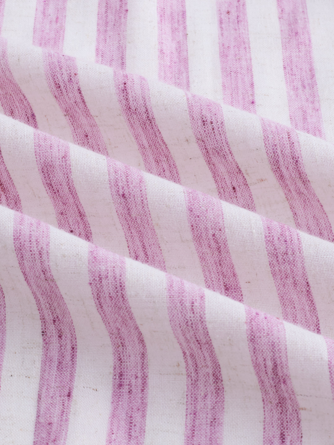 Pink and White Vertical Striped Oversized Shirt