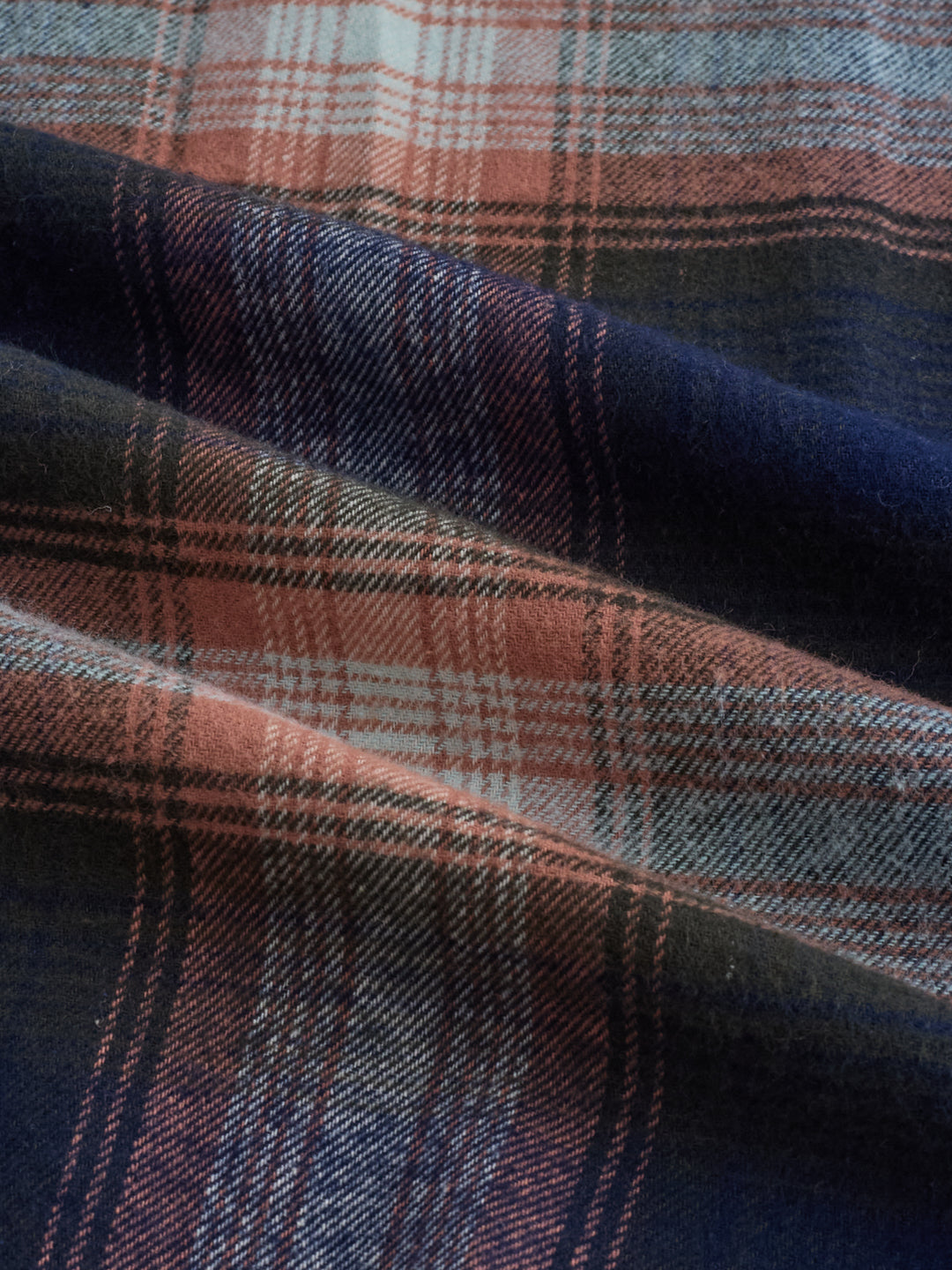 Multicolor Tartan Checkered Oversized Flannel Shirt