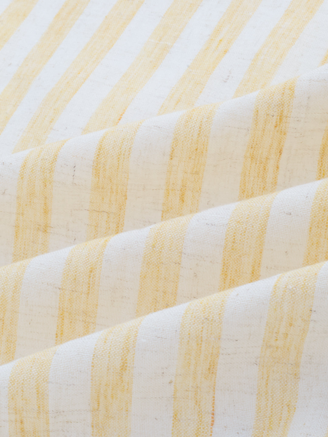 Yellow and White Vertical striped Oversized Shirt