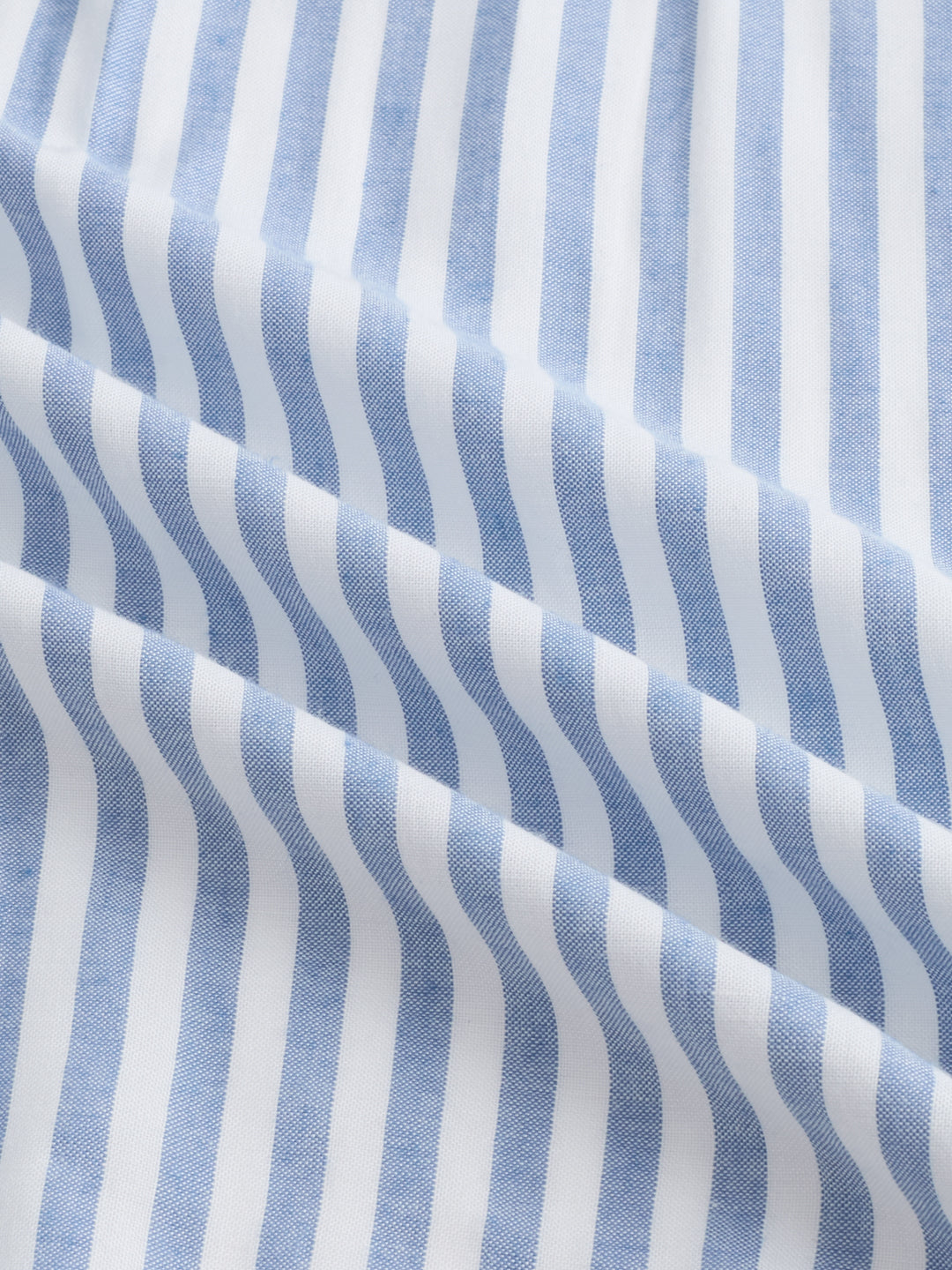 Blue & White Balanced Stripe Oversized Shirt